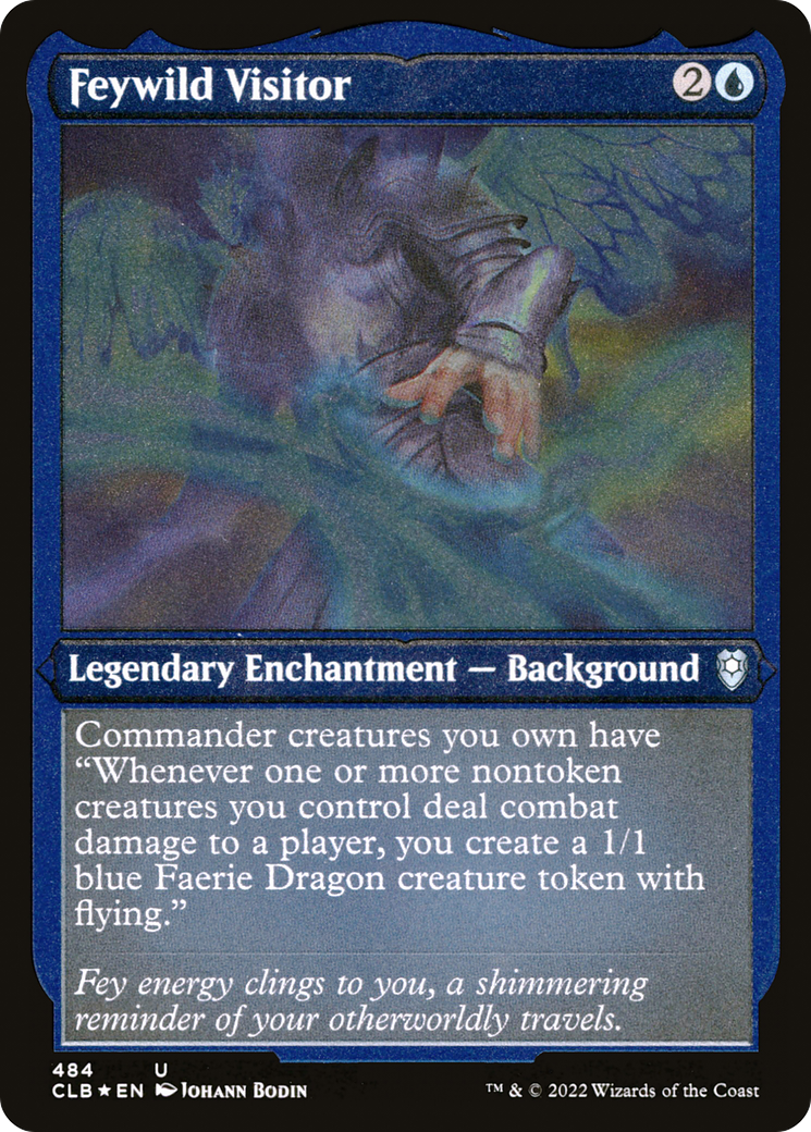 Feywild Visitor (CLB-484) [Commander Legends: Battle for Baldur's Gate] Etched Foil MTG Single Wizards of the Coast