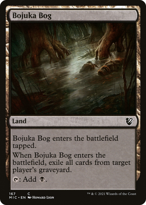 Bojuka Bog (MIC-167) [Midnight Hunt Commander] MTG Single Wizards of the Coast