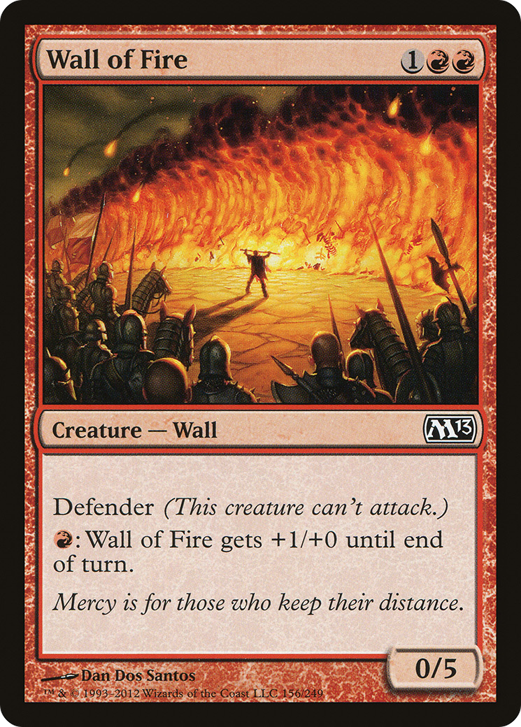 Wall of Fire (M13-156) [Magic 2013] MTG Single Wizards of the Coast