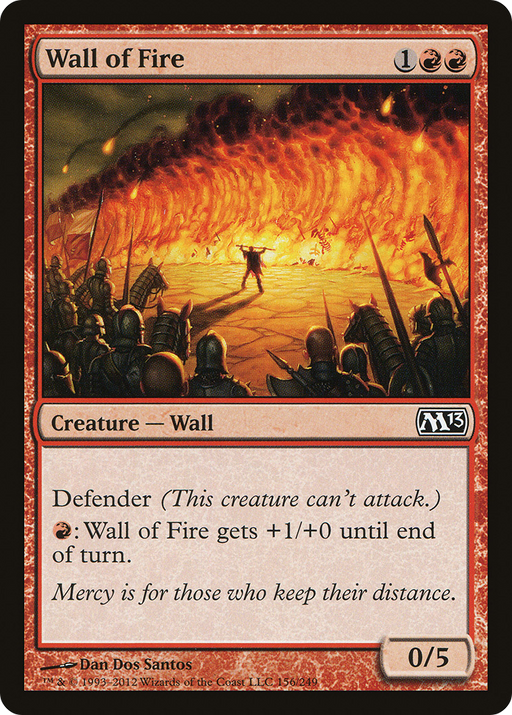 Wall of Fire (M13-156) [Magic 2013] MTG Single Wizards of the Coast