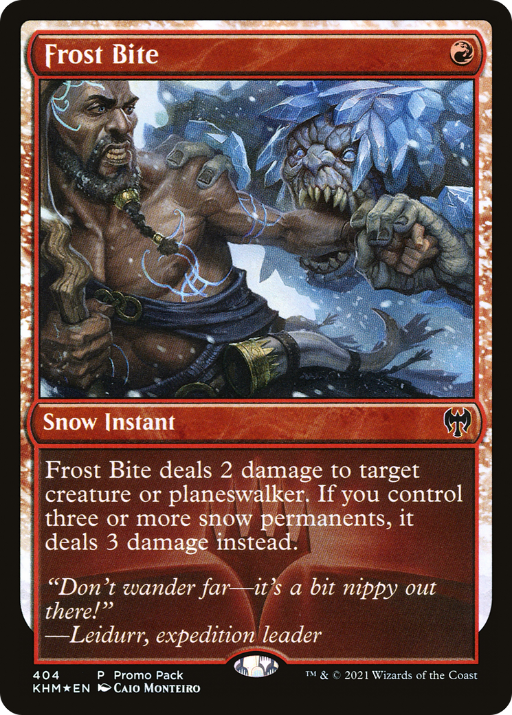 Frost Bite (PPKHM-404) [Kaldheim] Foil MTG Single Wizards of the Coast
