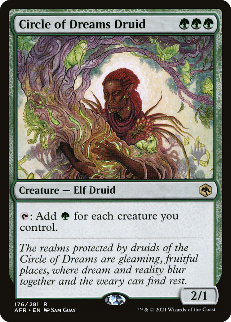 Circle of Dreams Druid (PPAFR-176) [Adventures in the Forgotten Realms Promos] Foil MTG Single Wizards of the Coast
