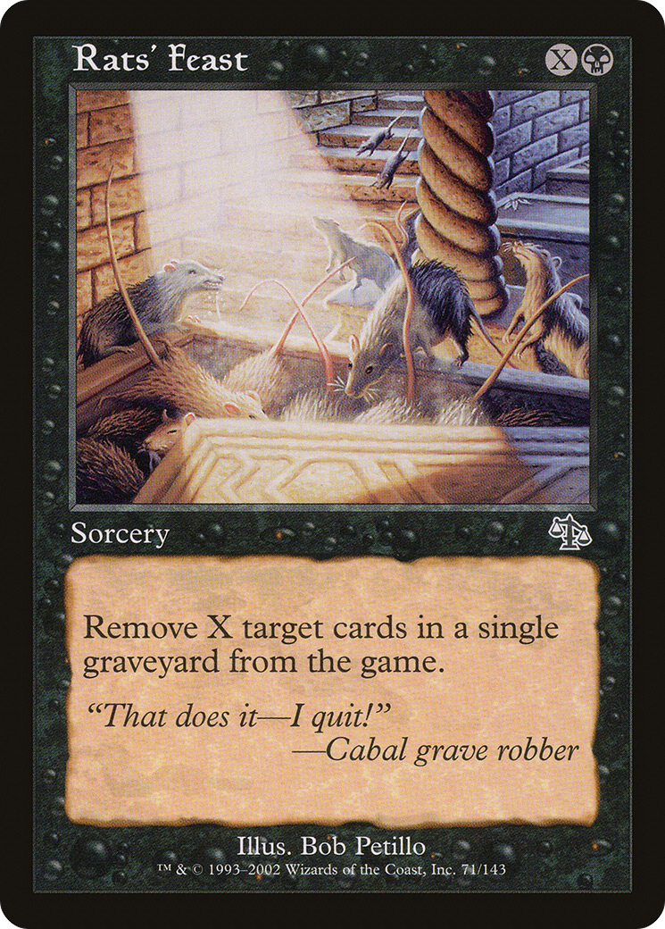Rats' Feast (JUD-071) [Judgment] Foil MTG Single Wizards of the Coast