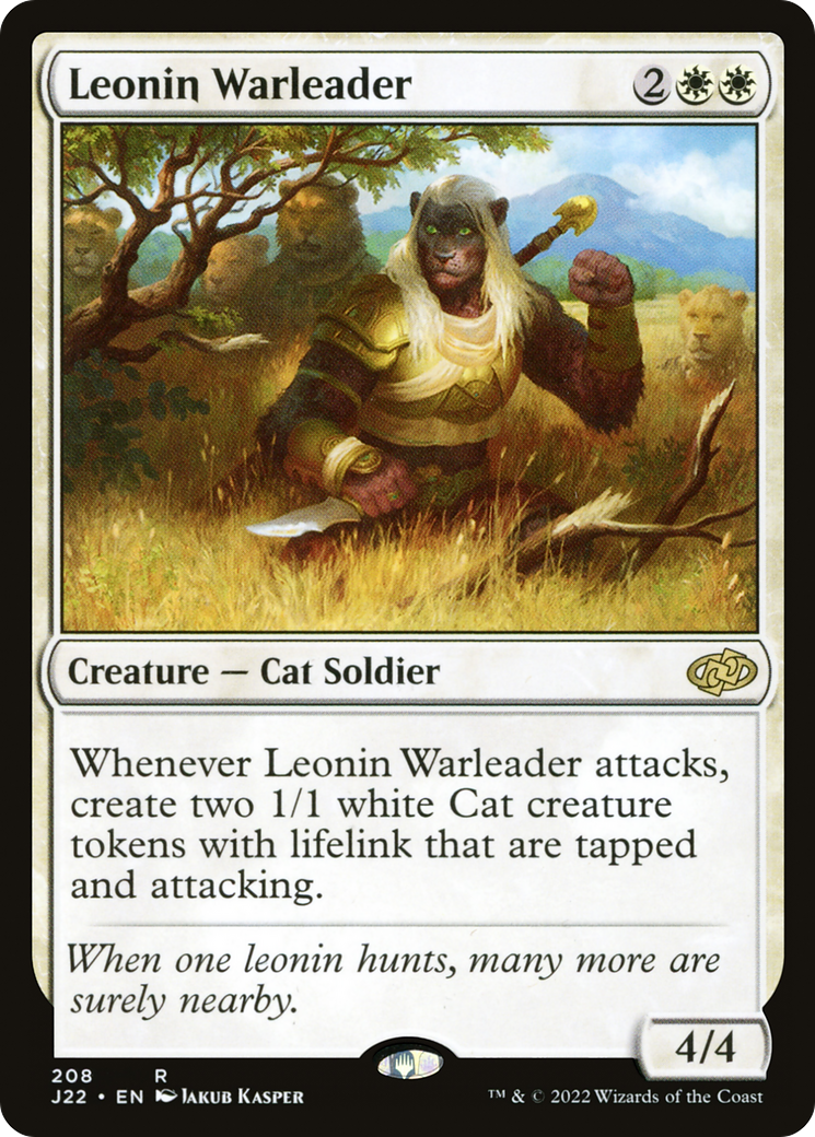 Leonin Warleader (J22-208) [Jumpstart 2022] MTG Single Wizards of the Coast
