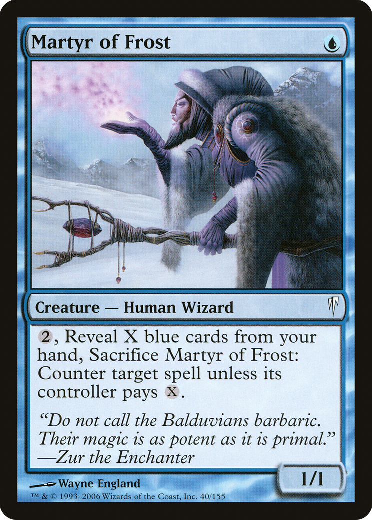 Martyr of Frost (CSP-040) [Coldsnap] MTG Single Wizards of the Coast