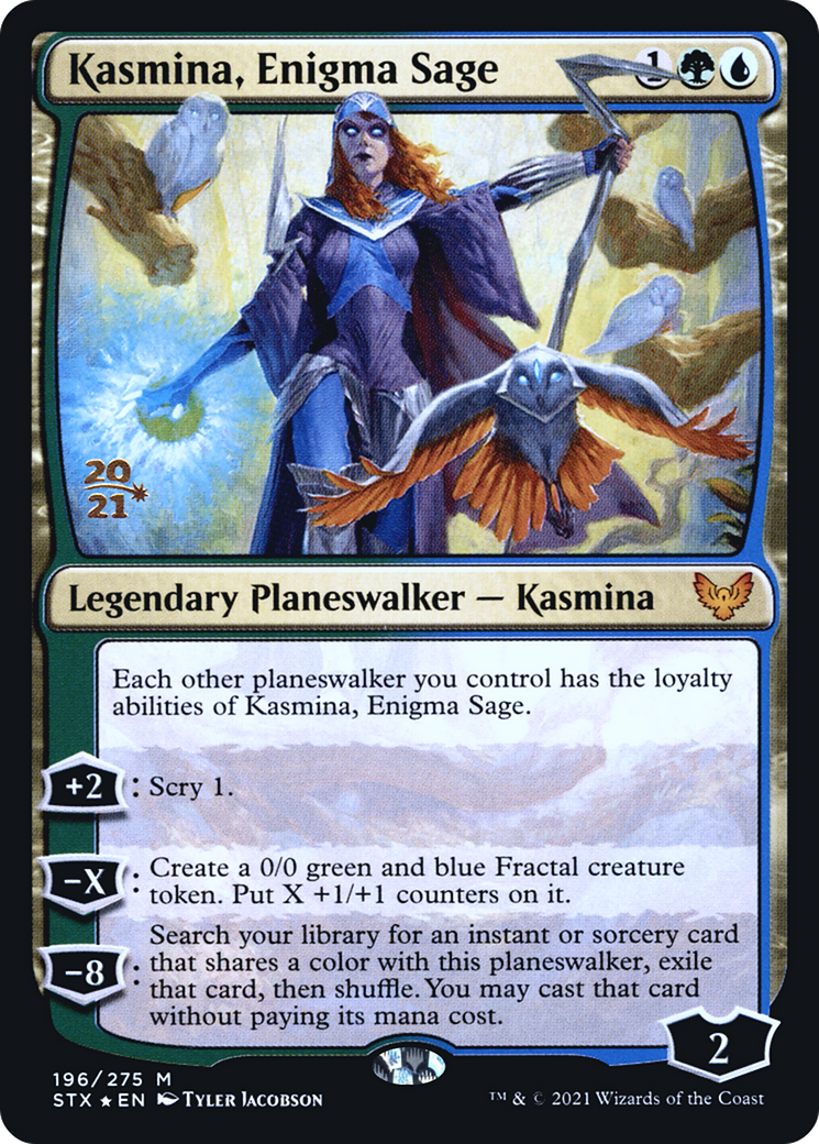 Kasmina, Enigma Sage (PRE-196) [Strixhaven: School of Mages Promos] Foil MTG Single Wizards of the Coast