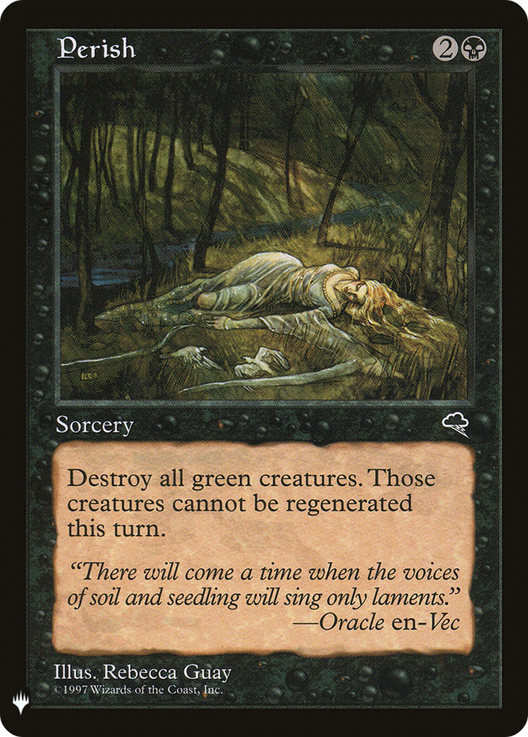Perish (LIST-TMP-147) [Mystery Booster] The List MTG Single Wizards of the Coast