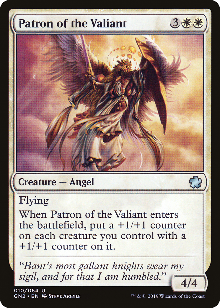 Patron of the Valiant (GN2-010) [Misc] Game Night 2019 MTG Single Wizards of the Coast