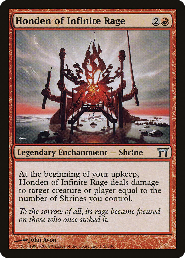 Honden of Infinite Rage [Champions of Kamigawa] MTG Single Magic: The Gathering