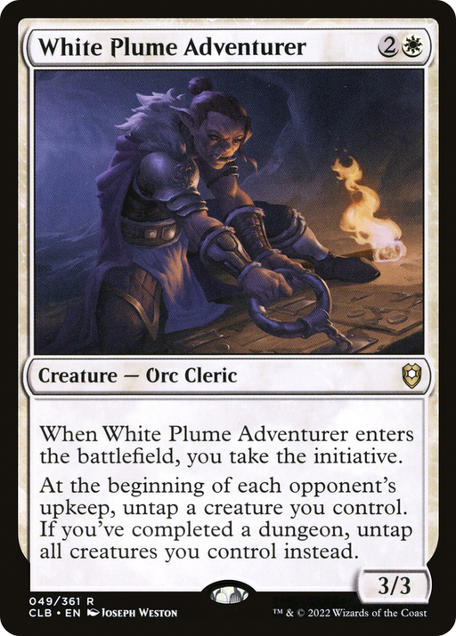 White Plume Adventurer (CLB-049) [Commander Legends: Battle for Baldur's Gate] MTG Single Wizards of the Coast