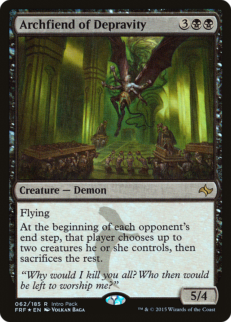 Archfiend of Depravity (UMP-062) [Fate Reforged Promos] Foil MTG Single Wizards of the Coast
