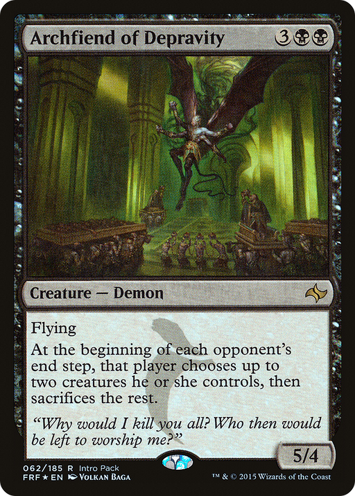 Archfiend of Depravity (UMP-062) [Fate Reforged Promos] Foil MTG Single Wizards of the Coast
