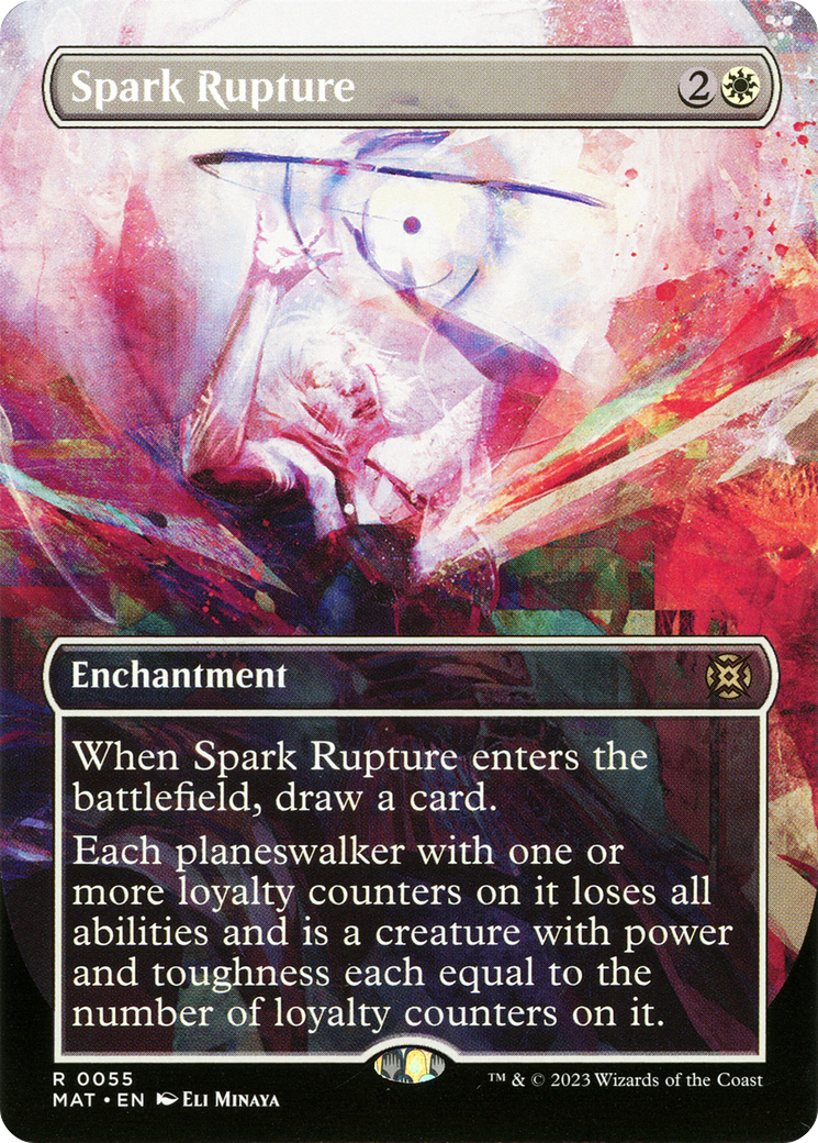 Spark Rupture (MAT-055) [March of the Machine: The Aftermath] (Showcase) (Borderless) Foil MTG Single Wizards of the Coast