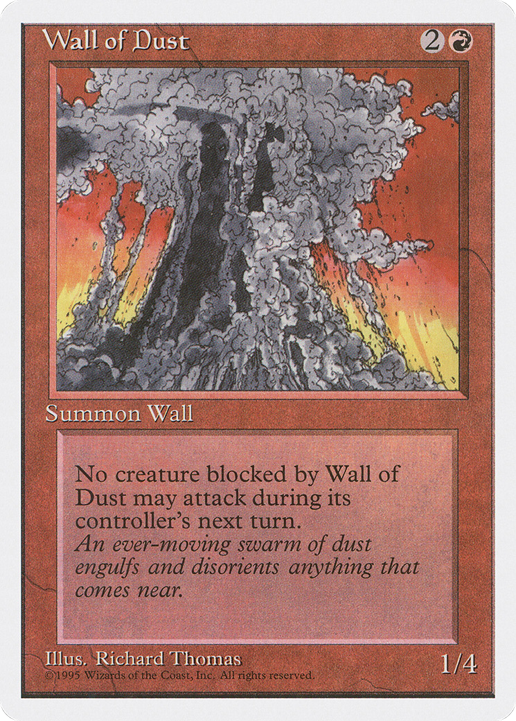 Wall of Dust (4ED-229) [Fourth Edition] MTG Single Wizards of the Coast