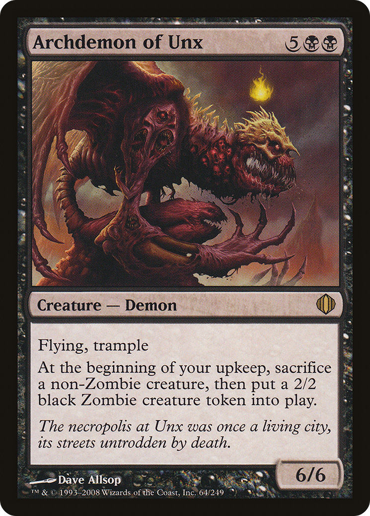 Archdemon of Unx (ALA-064) [Shards of Alara] Foil MTG Single Wizards of the Coast