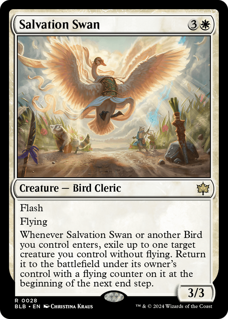 Salvation Swan (BLB-028) [Bloomburrow] MTG Single Wizards of the Coast