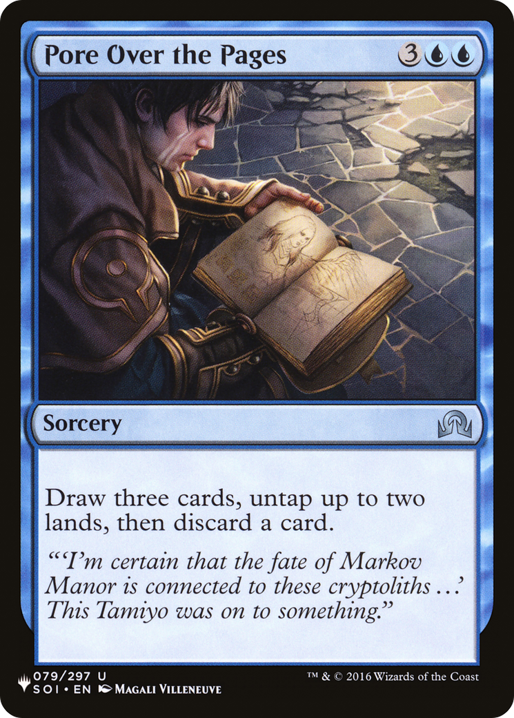Pore Over the Pages (LIST-SOI-79) [Mystery Booster] The List MTG Single Wizards of the Coast