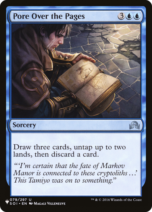 Pore Over the Pages (LIST-SOI-79) [Mystery Booster] The List MTG Single Wizards of the Coast