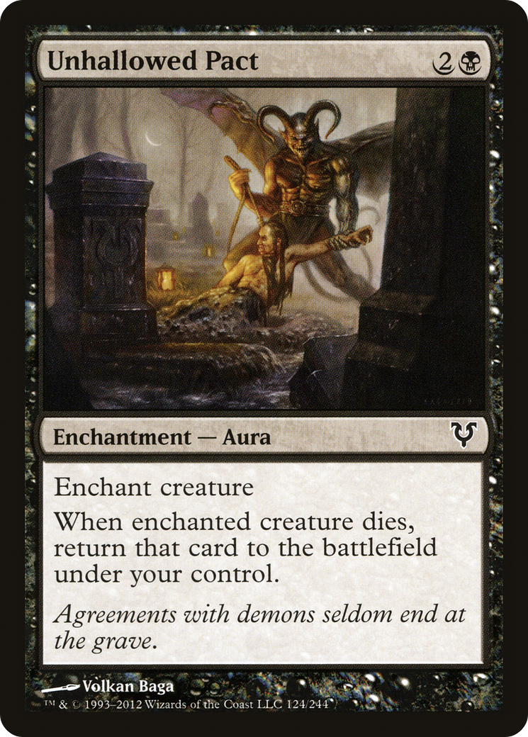 Unhallowed Pact (AVR-124) [Avacyn Restored] Foil MTG Single Wizards of the Coast