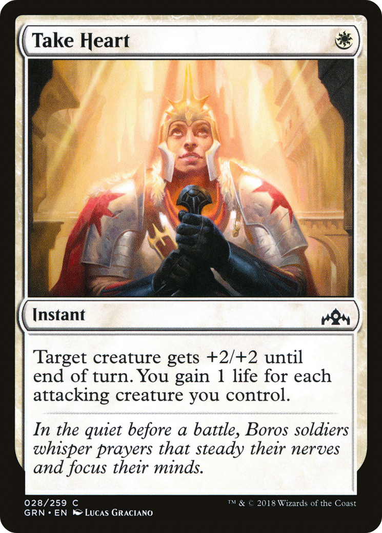 Take Heart (GRN-028) [Guilds of Ravnica] Foil MTG Single Wizards of the Coast