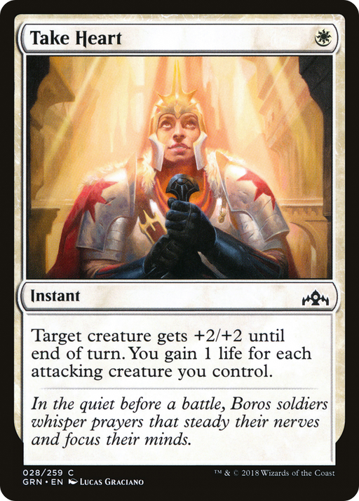 Take Heart (GRN-028) [Guilds of Ravnica] Foil MTG Single Wizards of the Coast