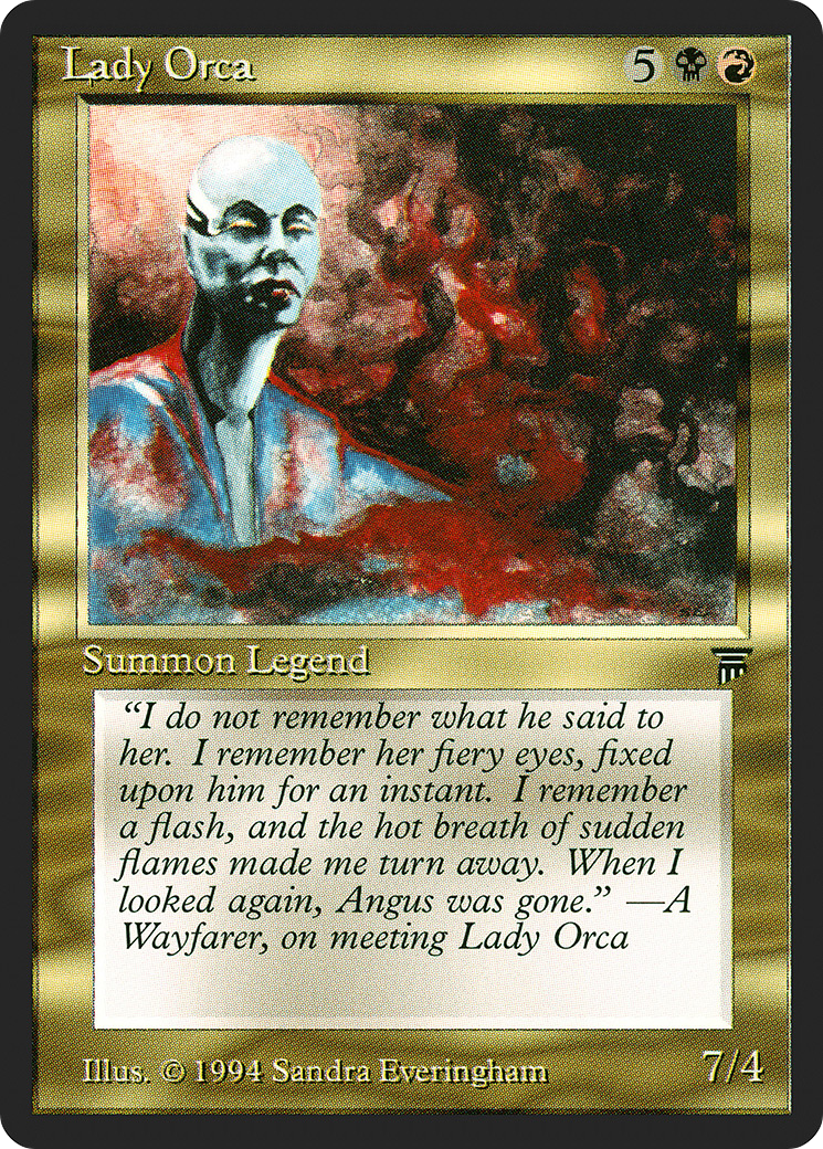 Lady Orca (LEG-241) [Oldschool] Legends MTG Single Wizards of the Coast