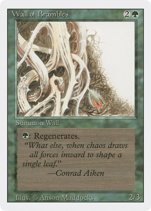 Wall of Brambles (3ED-) [Revised Edition] MTG Single Wizards of the Coast