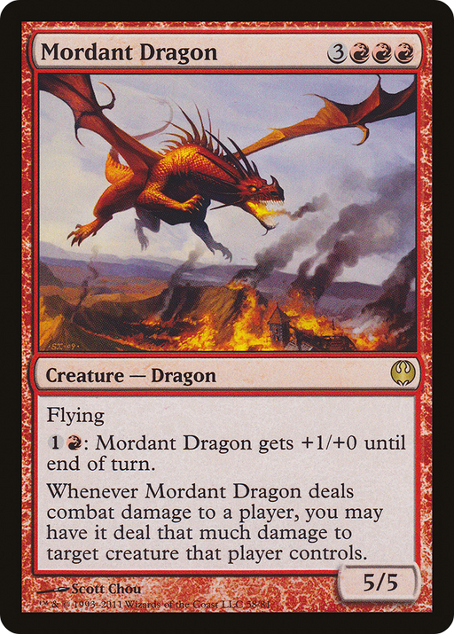 Mordant Dragon (DDG-058) [Misc] Duel Decks: Knights vs. Dragons MTG Single Wizards of the Coast