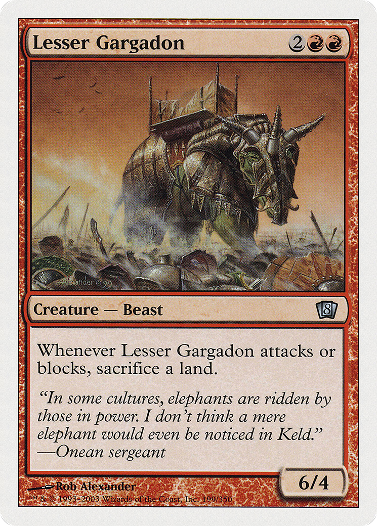 Lesser Gargadon (8ED-199) [8th Edition] Foil MTG Single Wizards of the Coast