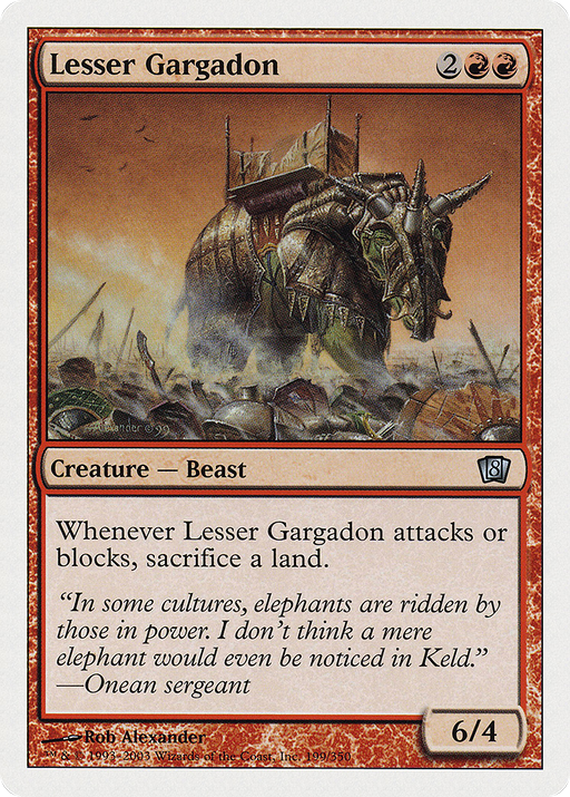 Lesser Gargadon (8ED-199) [8th Edition] Foil MTG Single Wizards of the Coast