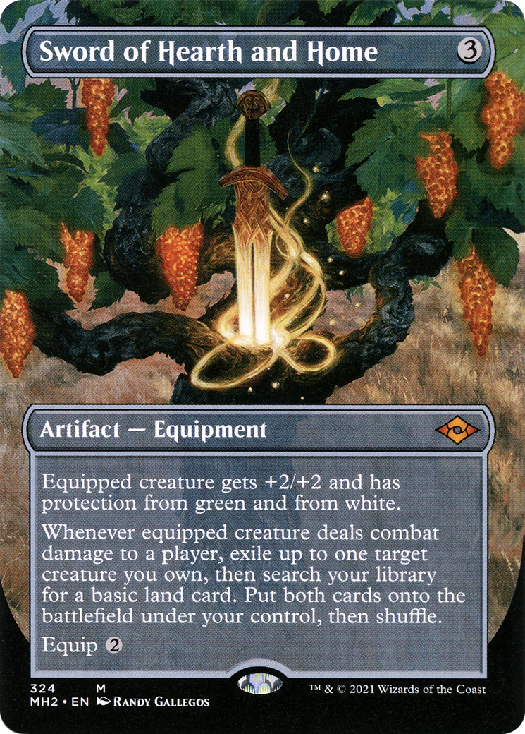 Sword of Hearth and Home (MH2-324) [Modern Horizons 2] (Borderless) Foil MTG Single Modern Horizons 2