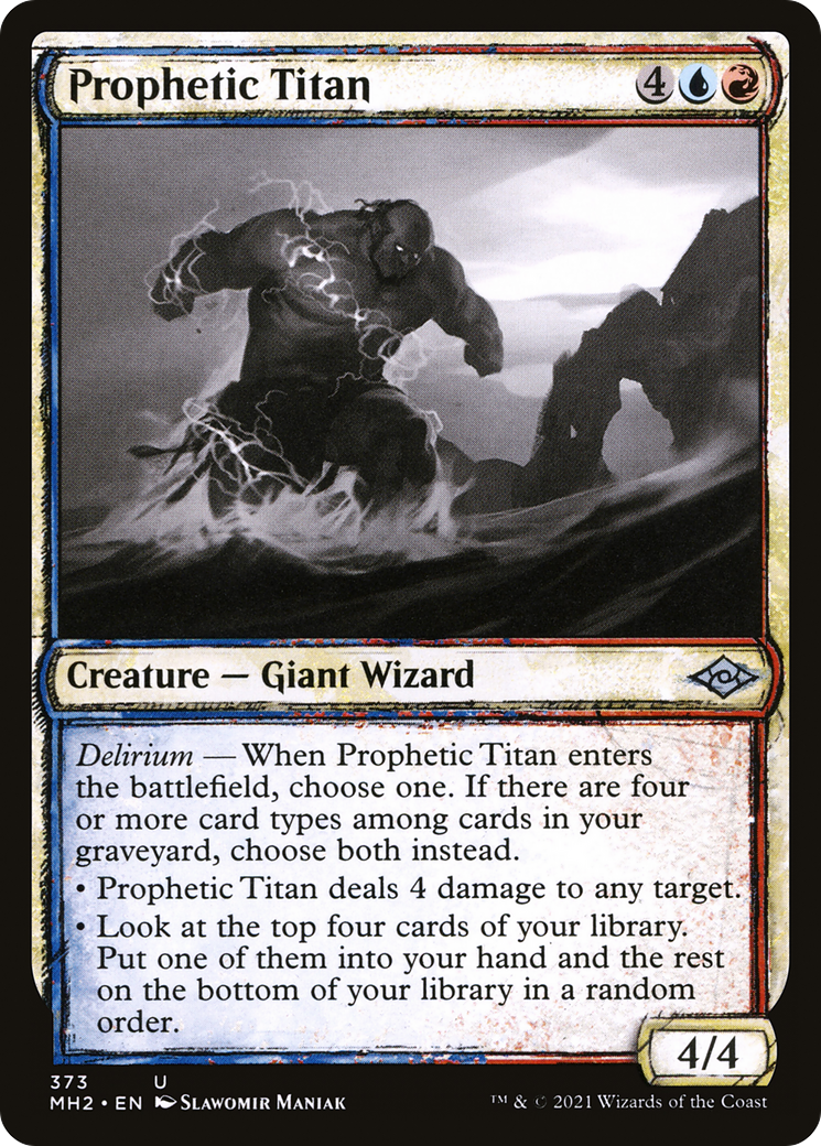 Prophetic Titan (Sketch) [Modern Horizons 2] MTG Single Magic: The Gathering