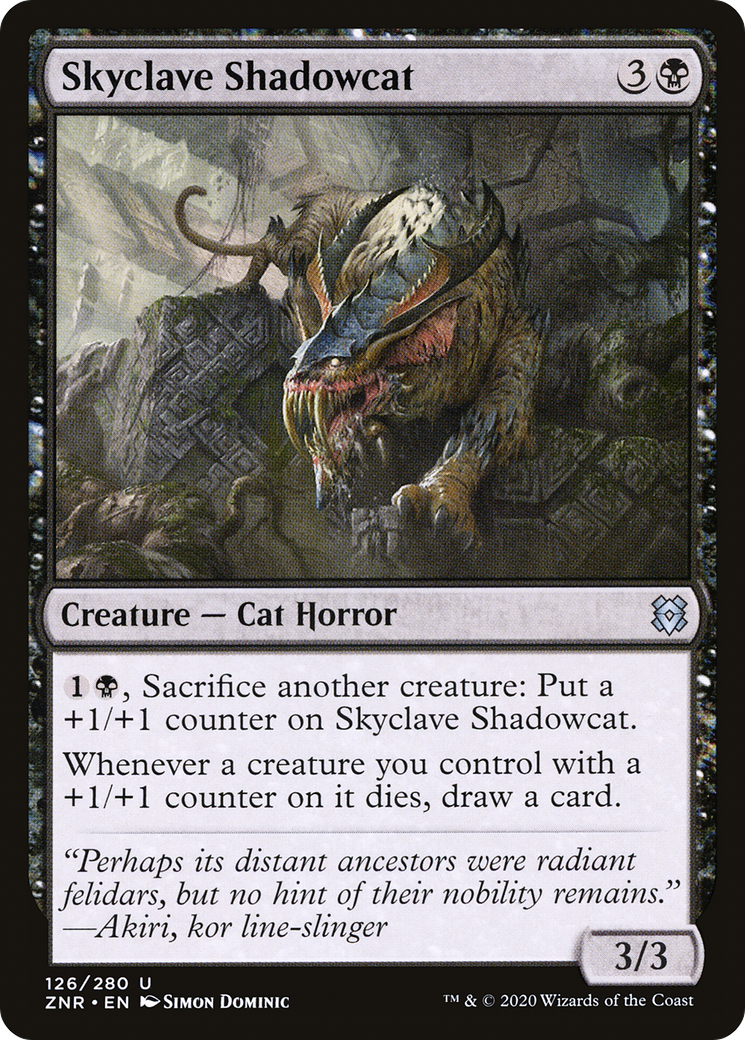 Skyclave Shadowcat (ZNR-126) [Zendikar Rising] Foil MTG Single Wizards of the Coast
