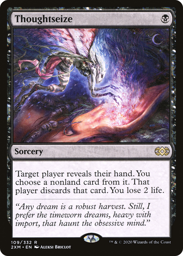 Thoughtseize (2XM-109) [Double Masters] Foil MTG Single Wizards of the Coast