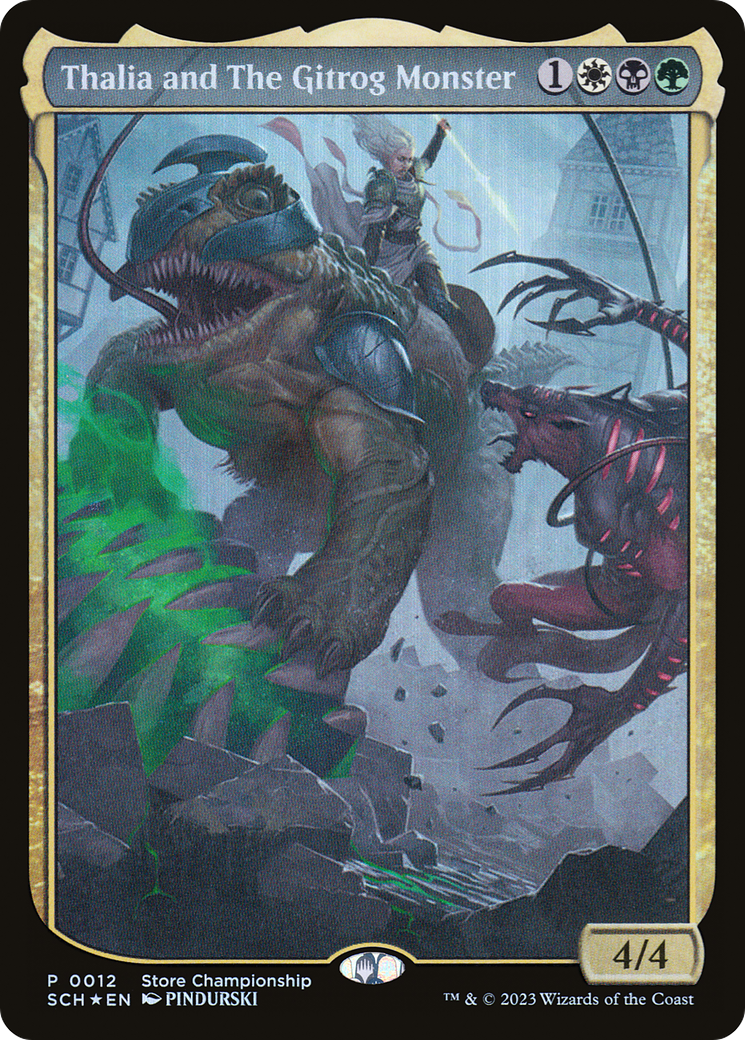 Thalia and The Gitrog Monster (GAME-012) [Misc] Store Championships Foil MTG Single Wizards of the Coast
