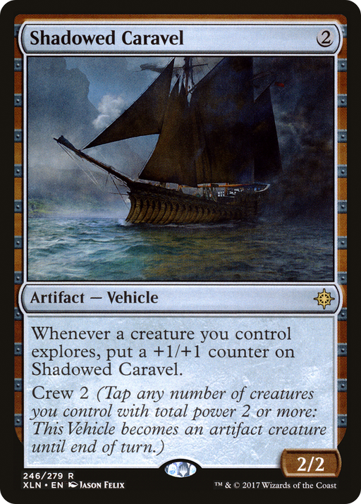 Shadowed Caravel (XLN-246) [Ixalan] Foil MTG Single Wizards of the Coast