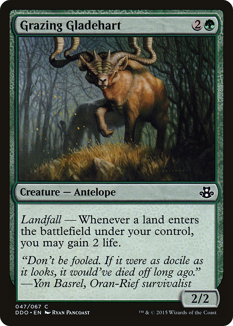 Grazing Gladehart (DDO-047) [Misc] Duel Decks: Elspeth vs. Kiora MTG Single Wizards of the Coast