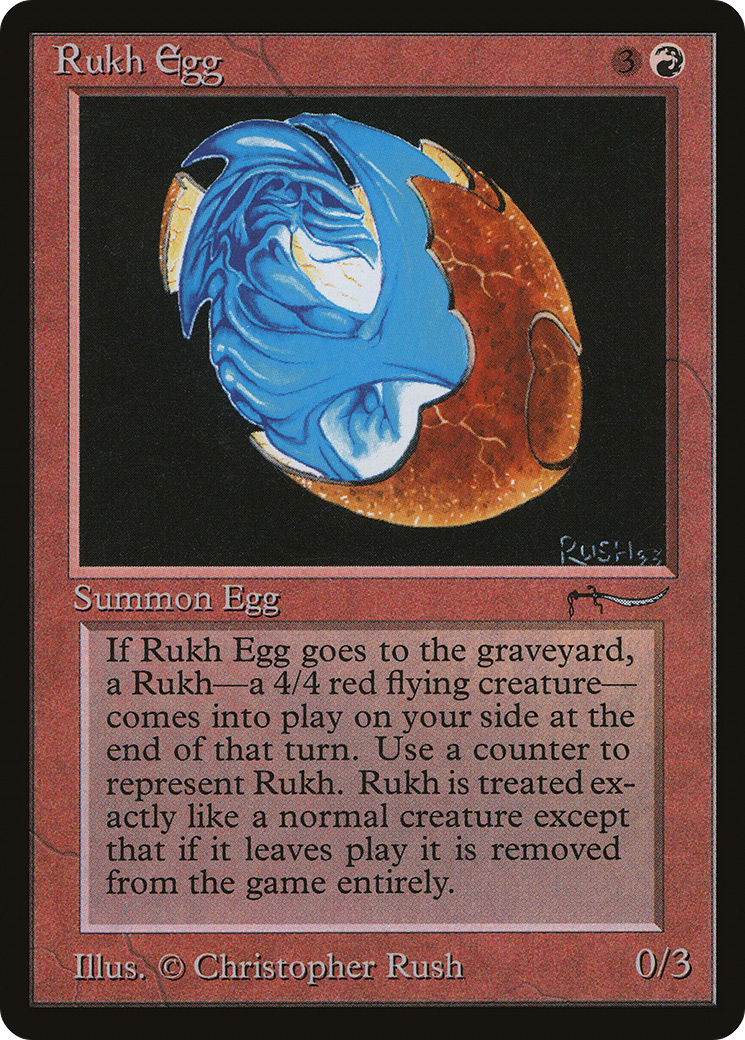 Rukh Egg (ARN-) [Oldschool] Arabian Nights MTG Single Wizards of the Coast