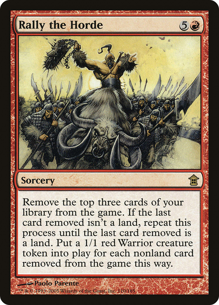 Rally the Horde (SOK-110) [Saviors of Kamigawa] MTG Single Wizards of the Coast