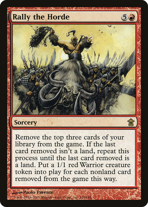 Rally the Horde (SOK-110) [Saviors of Kamigawa] Foil MTG Single Wizards of the Coast