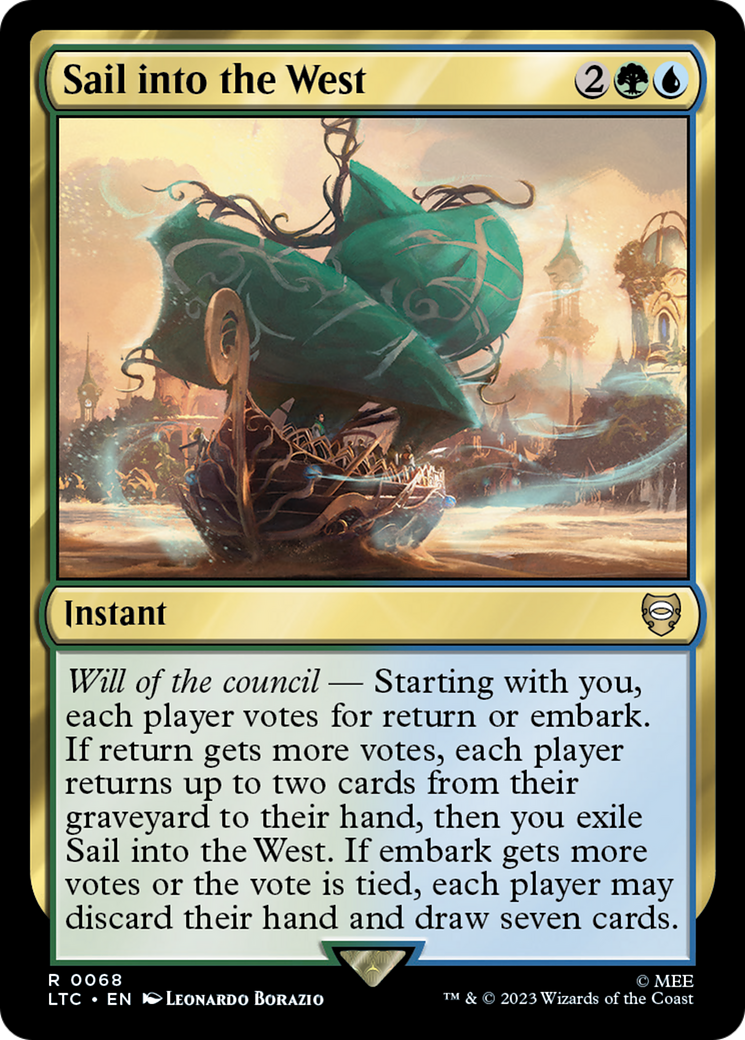 Sail into the West (LTC-068) [Tales of Middle-earth Commander] MTG Single Wizards of the Coast