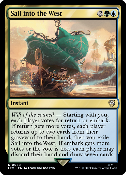 Sail into the West (LTC-068) [Tales of Middle-earth Commander] MTG Single Wizards of the Coast