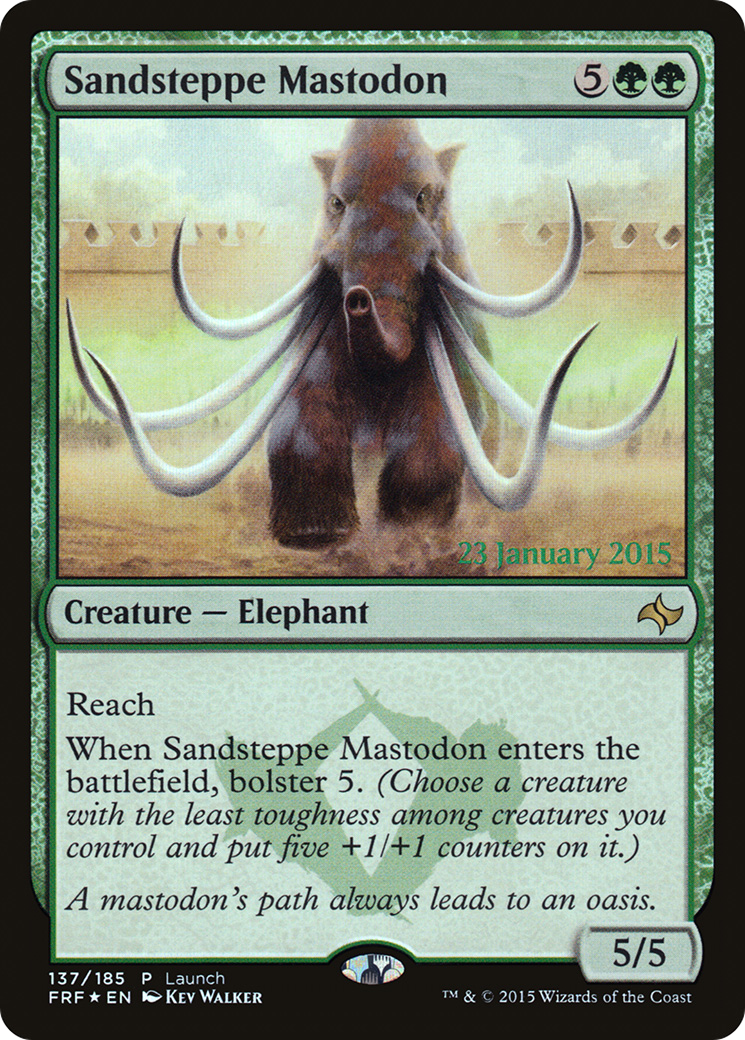 Sandsteppe Mastodon (LARP-137) [Fate Reforged Promos] Foil MTG Single Wizards of the Coast