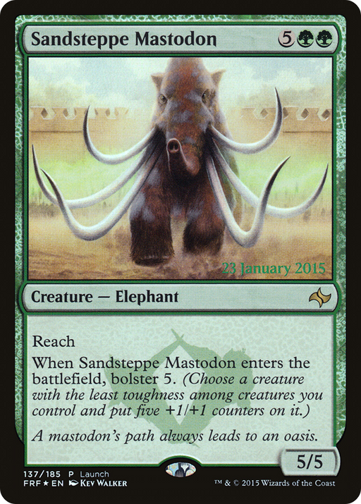 Sandsteppe Mastodon (LARP-137) [Fate Reforged Promos] Foil MTG Single Wizards of the Coast