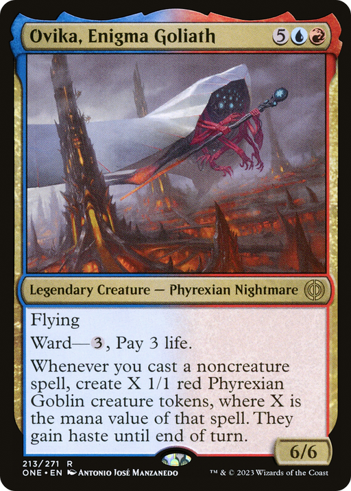 Ovika, Enigma Goliath (ONE-213) [Phyrexia: All Will Be One] MTG Single Wizards of the Coast
