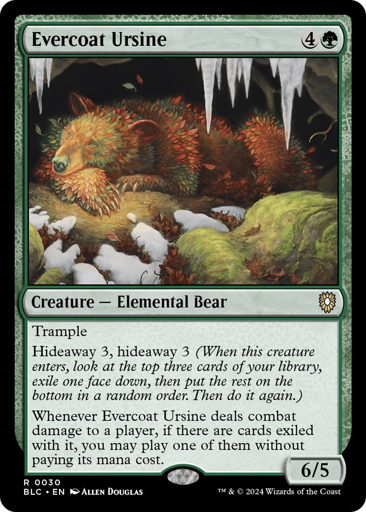 Evercoat Ursine (BLC-030) [Bloomburrow Commander] MTG Single Wizards of the Coast