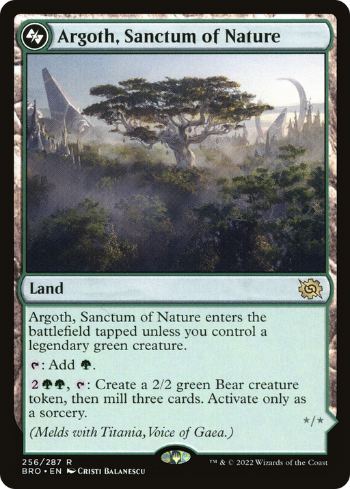 Argoth, Sanctum of Nature (BRO-256) [The Brothers' War] MTG Single Wizards of the Coast