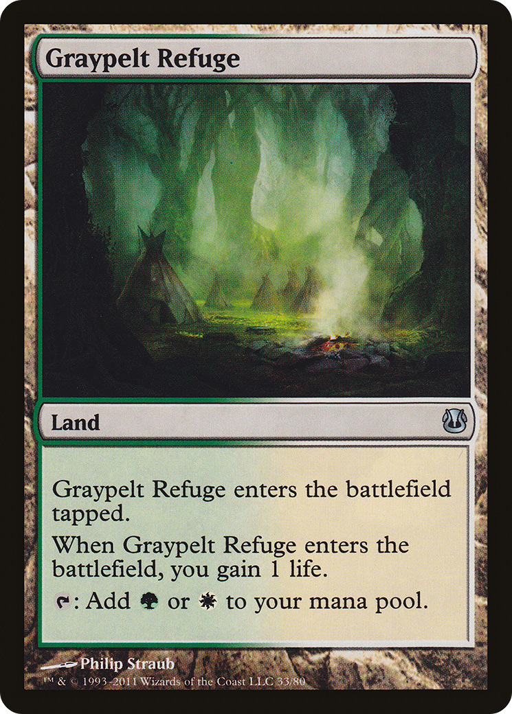 Graypelt Refuge (DDH-033) [Misc] Duel Decks: Ajani vs. Nicol Bolas MTG Single Wizards of the Coast