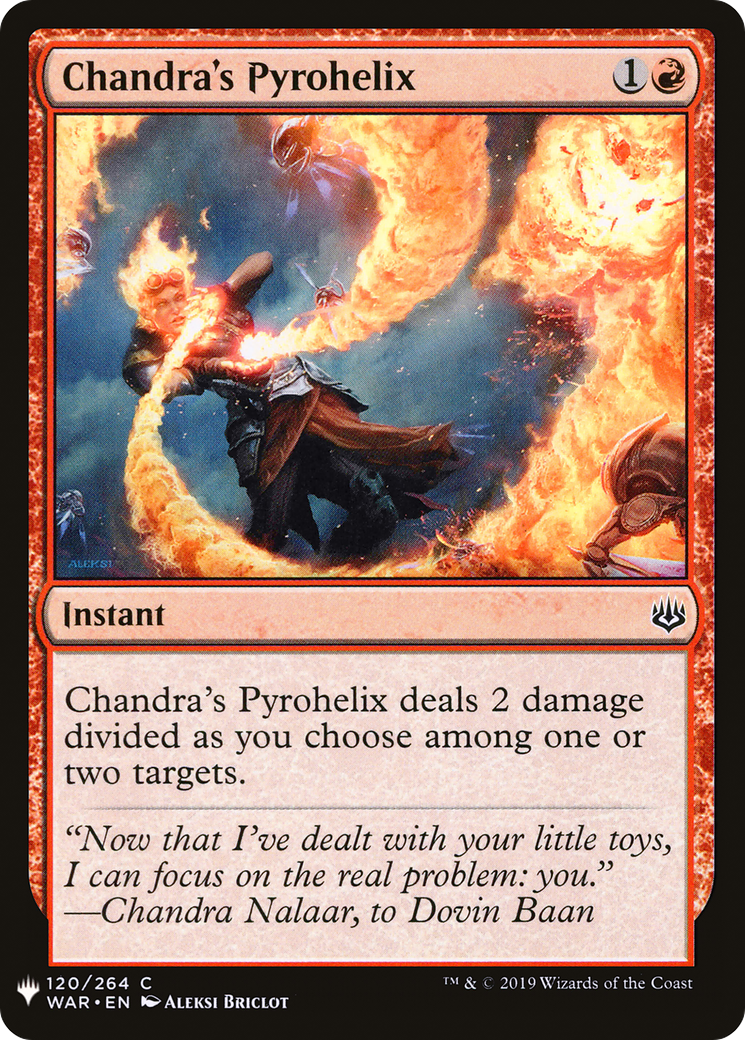 Chandra's Pyrohelix (LIST-WAR-120) [Mystery Booster] The List MTG Single Wizards of the Coast