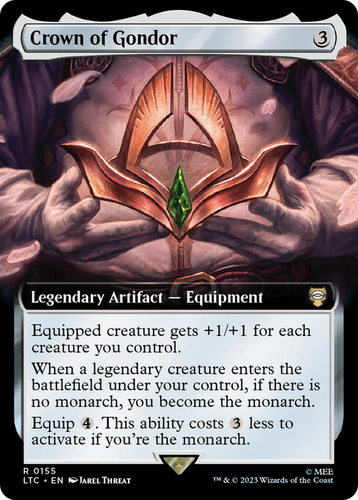 Crown of Gondor (LTC-155) [Tales of Middle-earth Commander] (Extended Art) Foil MTG Single Wizards of the Coast